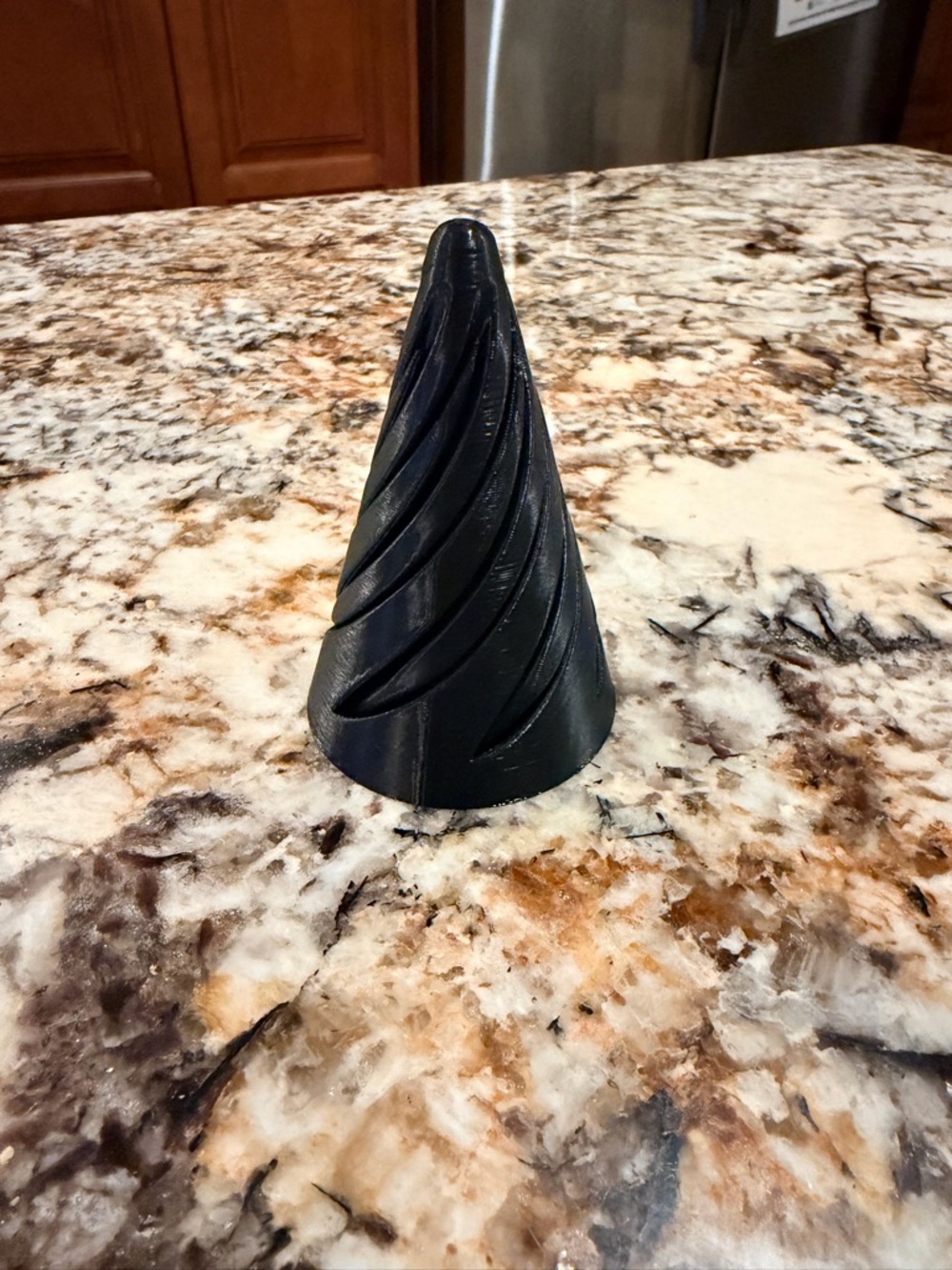 Black Spiral Cone Fidget